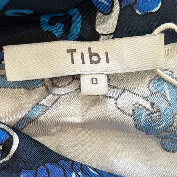 Tibi Blue and White Midi Dress - Picture 11 of 13
